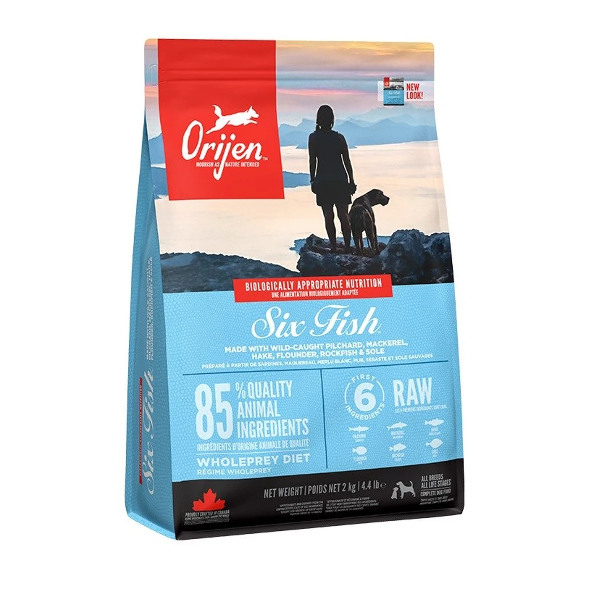 ORIJEN 6 Ryb 2kg - Bezglutenowa, Bezbarwników