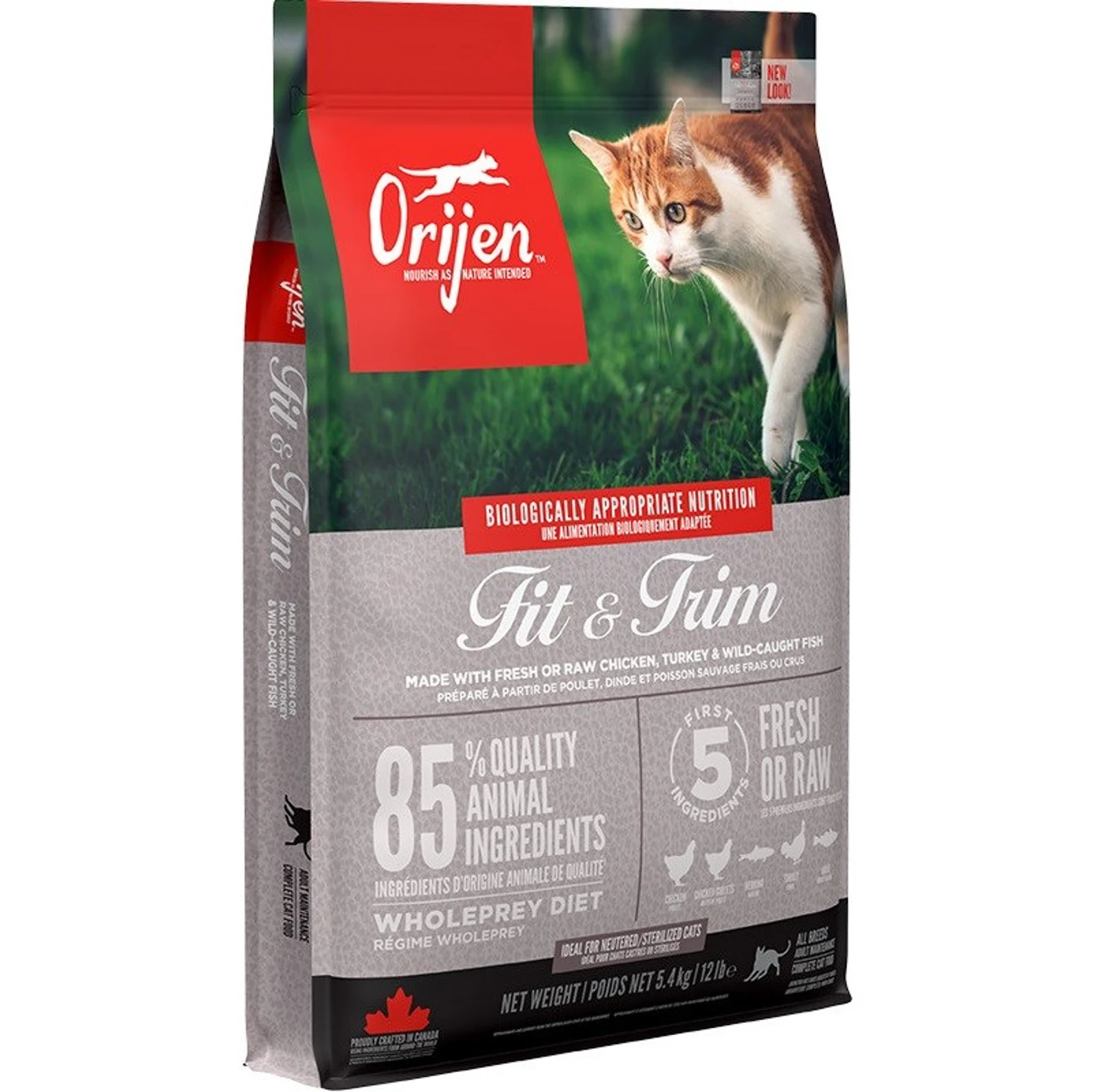 ORIJEN Cat Fit & Trim 5,4kg - Bezzbożowe, Bezglutenowe — zdjęcie 1 z 2