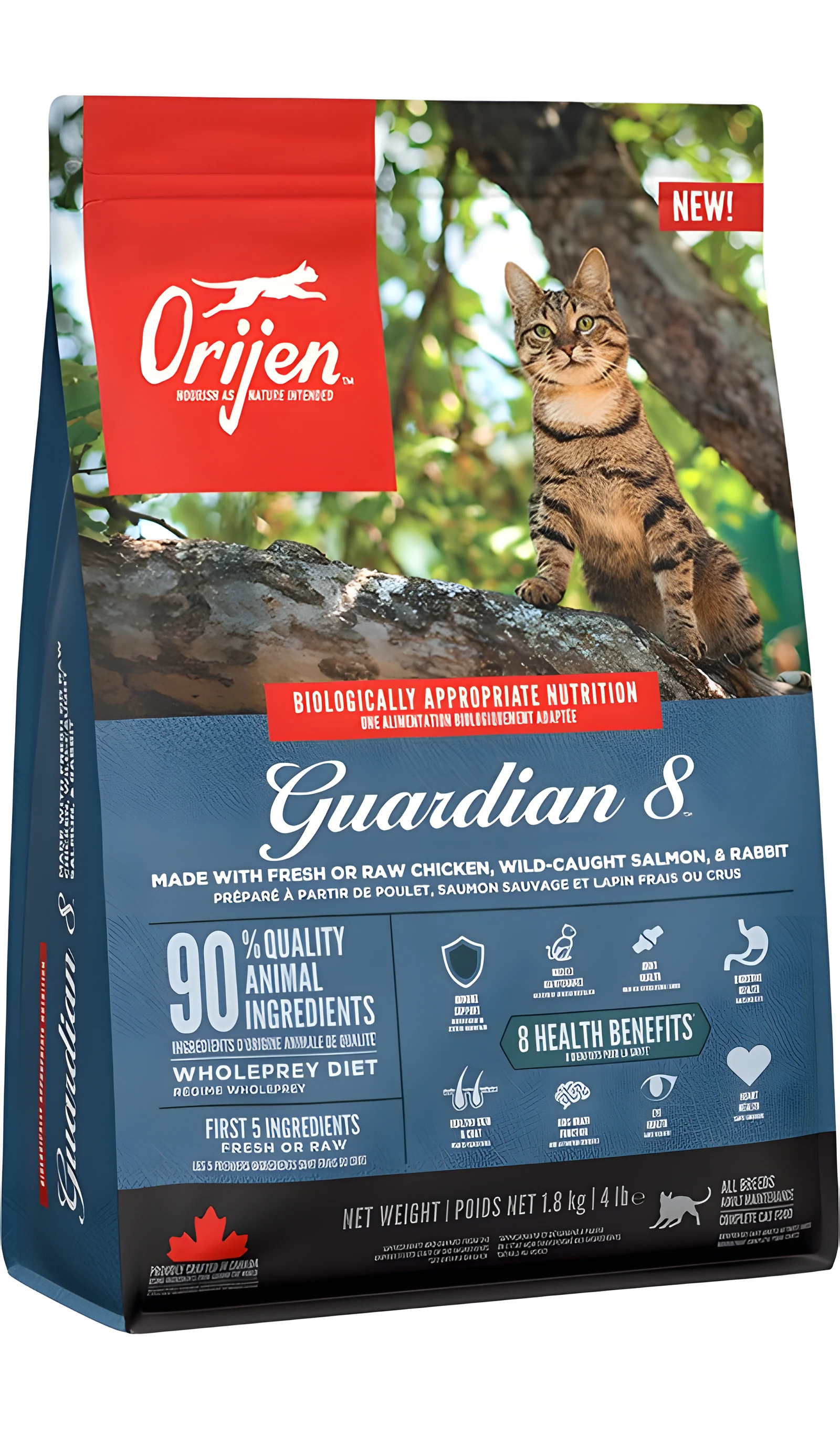ORIJEN Guardian 8 - sucha karma dla kota 1,8 kg — zdjęcie 1 z 2