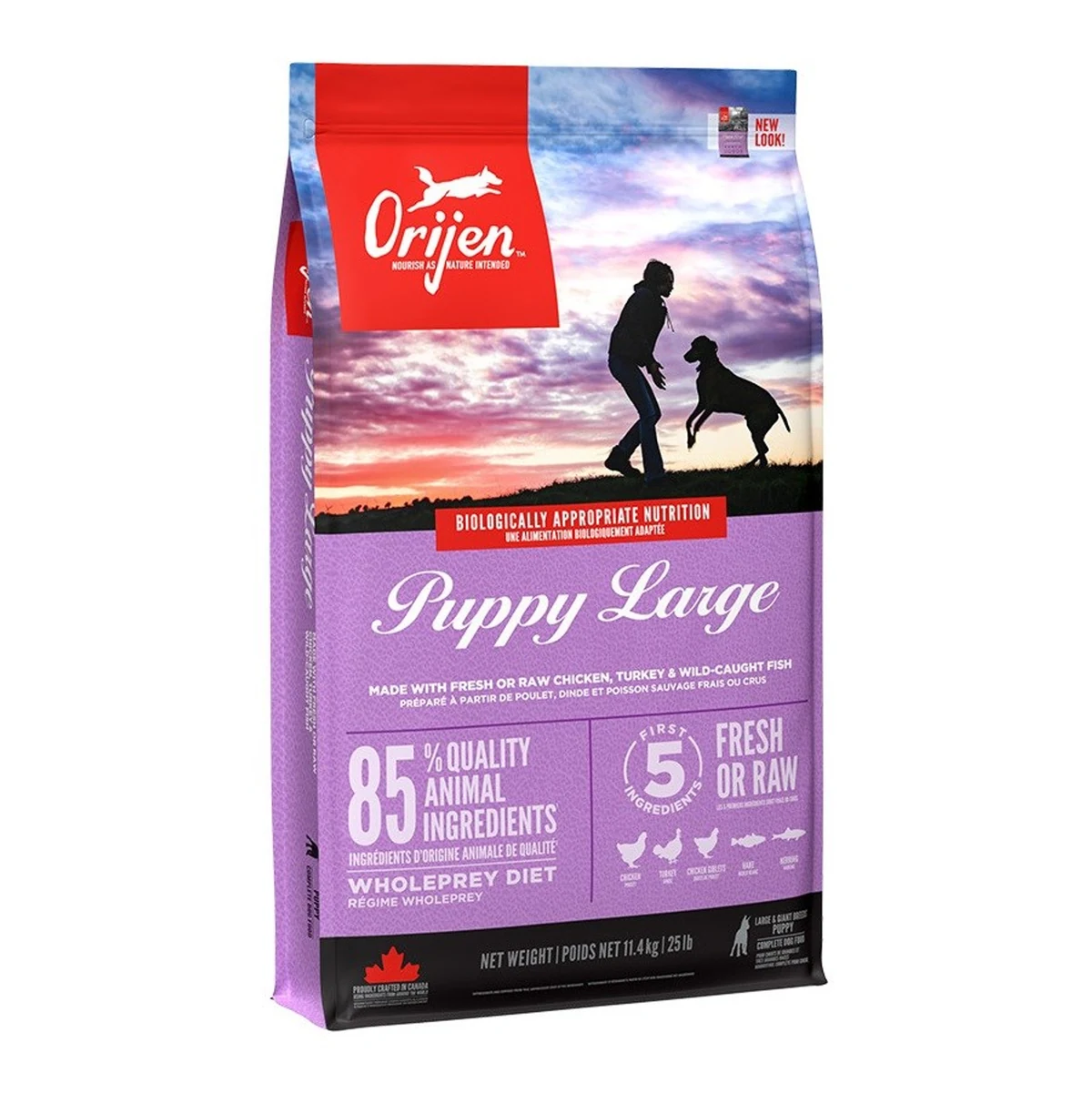 ORIJEN Puppy Large 11,4kg - Bezglutenowe i Bez Soi
