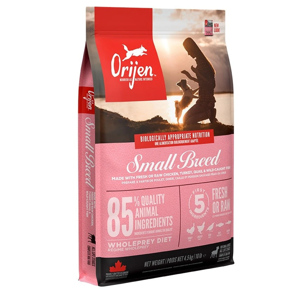 ORIJEN Small breed dog 4.5kg - Bezzbożowe, Bezglutenowe