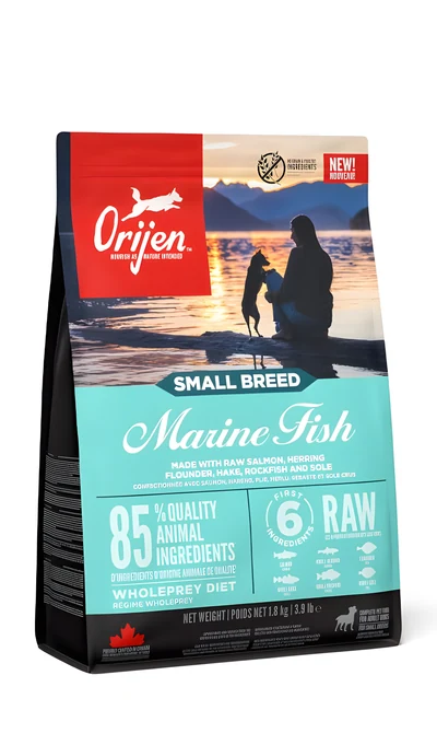 Karma sucha dla małych ras ORIJEN Small Breed Marine Fish 1,8kg