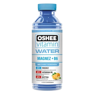 OSHEE VITAMIN WATER MAGNEZ+ ZERO B6 555 ML