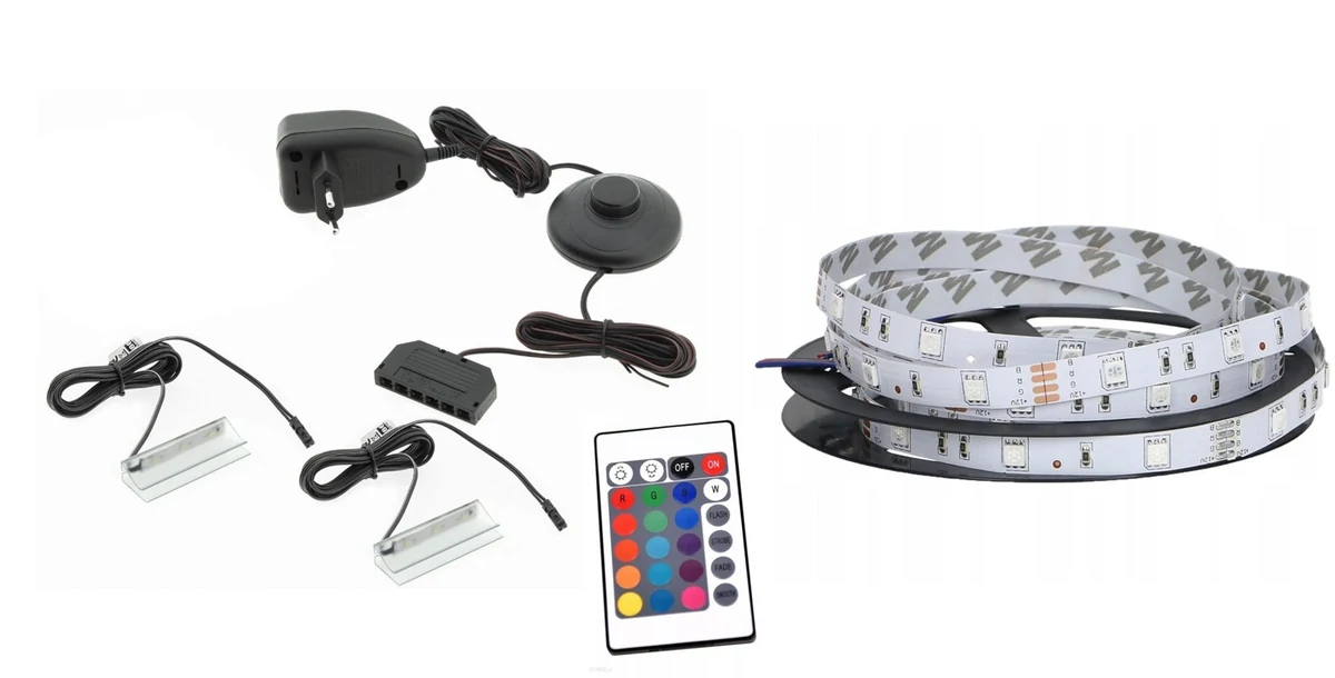 Oświetlenie RTV QIU 200 RGB - Klipsy LED