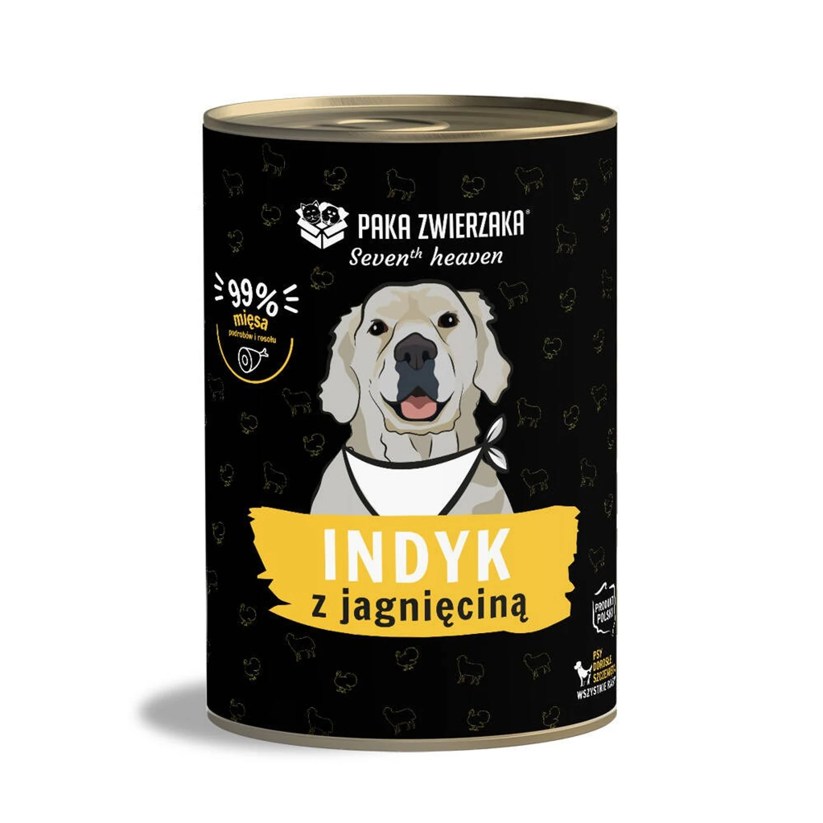 Mokra karma dla psa Seventh Heaven Indyk i Jagnięcina 400g