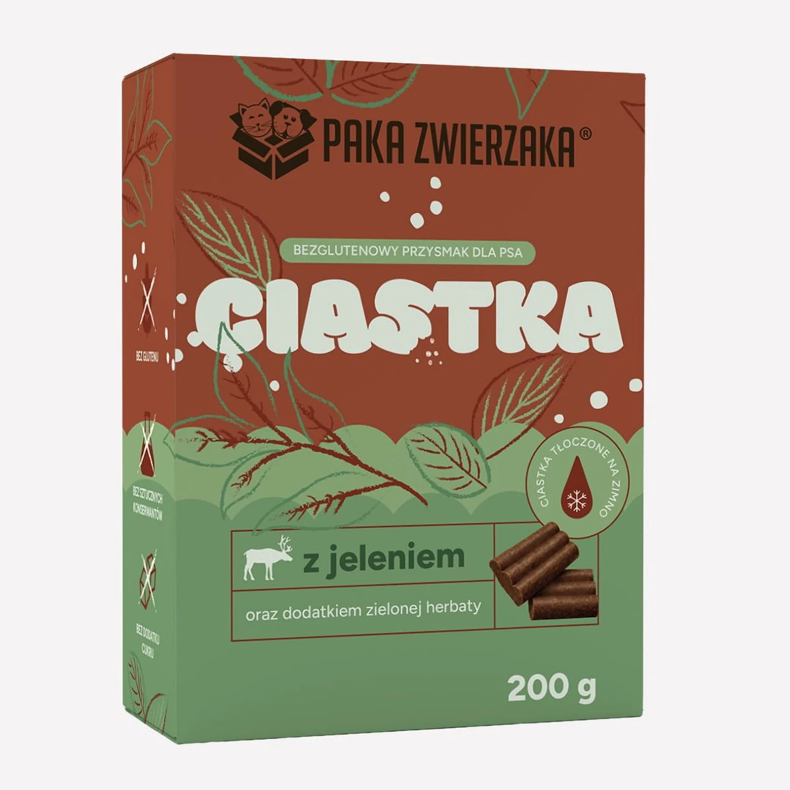 Paka Zwierzaka Jeleń Zielona Herbata 200g
