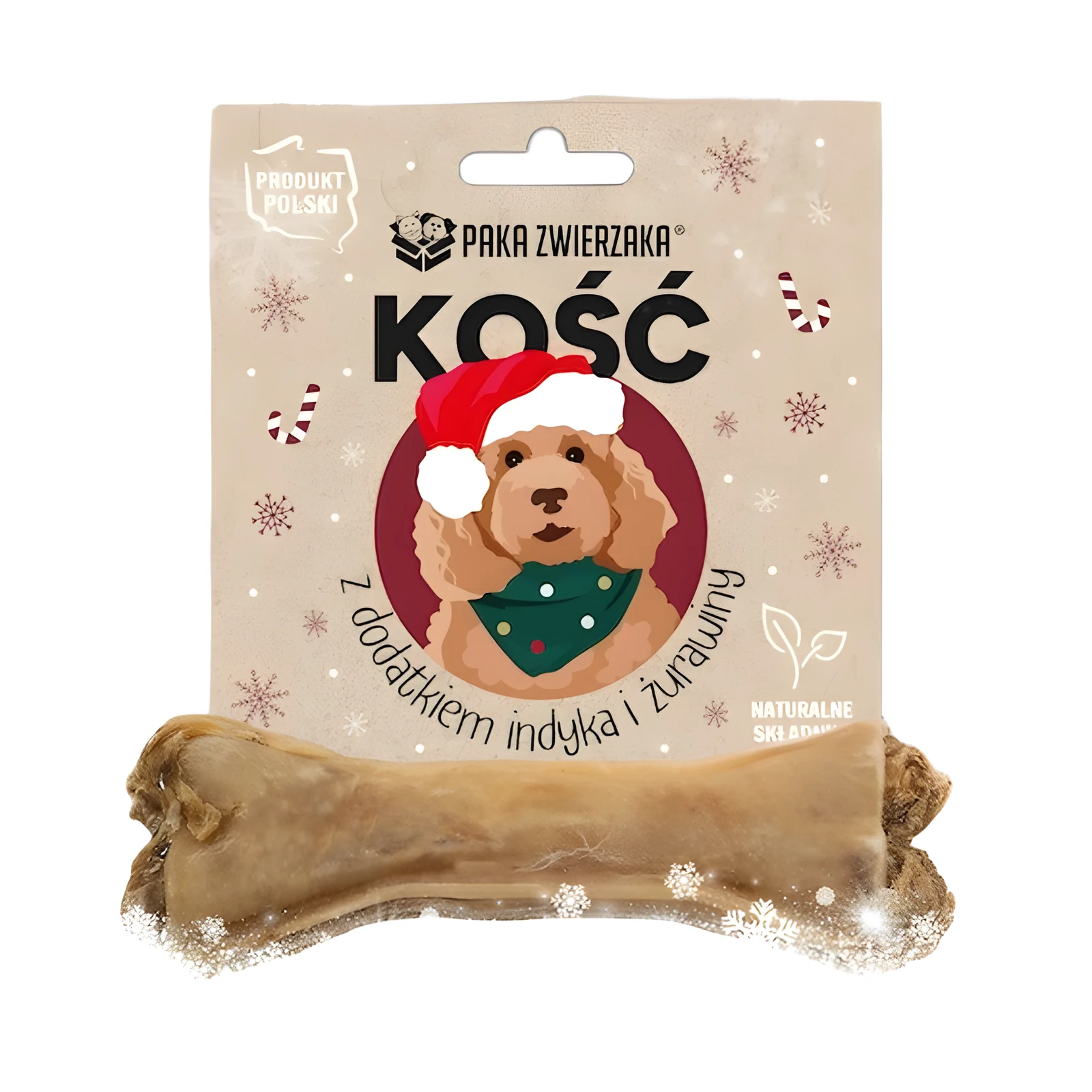 Paka Zwierzaka Kość dodatek indyka i żurawiny 55g — zdjęcie 1 z 2