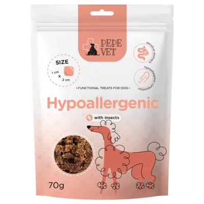 Hipoalergiczna karma sucha dla psa PEPE VET z owadami 70g