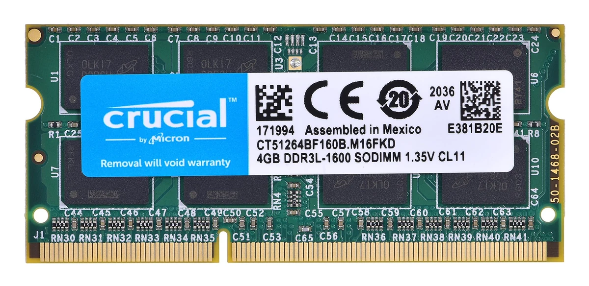 Pamięć Crucial 4GB DDR3 SO-DIMM 1600MHz