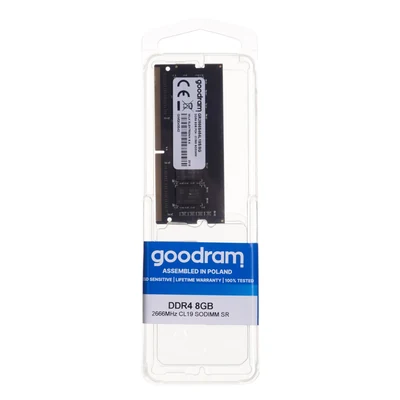 Pamięć RAM GoodRam GR2666S464L19S/8GB (DDR4 SO-DIMM; 8 GB; 2666 MHz; CL19)
