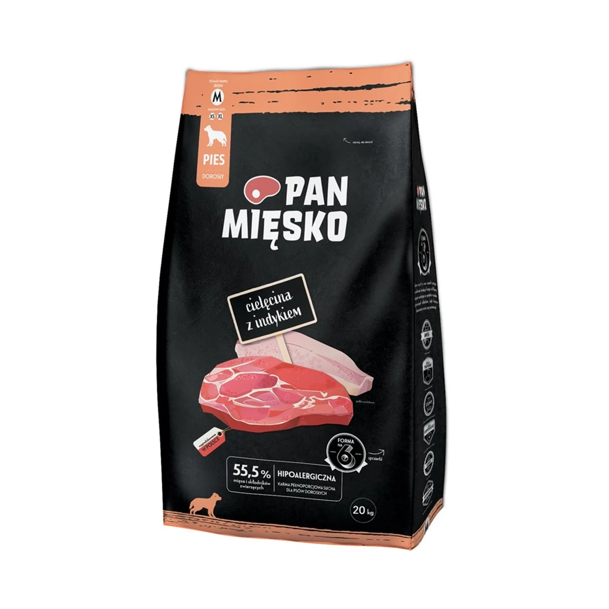 Pan Mięsko Cielęcina z indykiem sucha 20kg