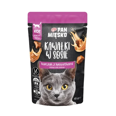 Mokra karma dla kota PAN MIĘSKO - Kurczak z krewetkami 85g
