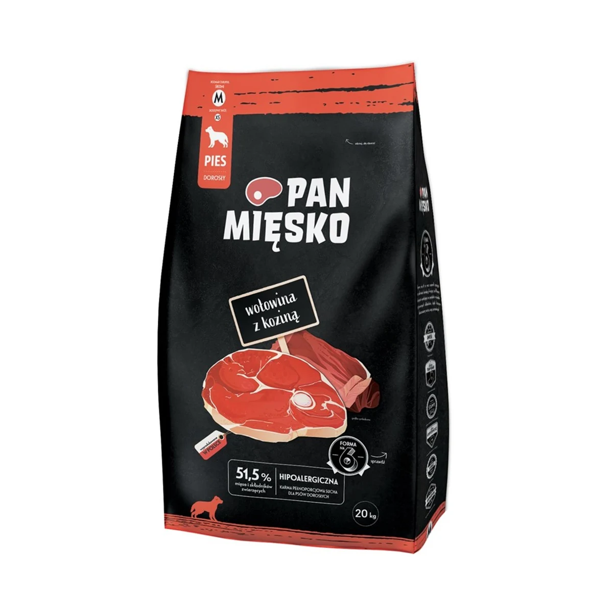 Pan Mięsko Wołowina z koziną 20kg
