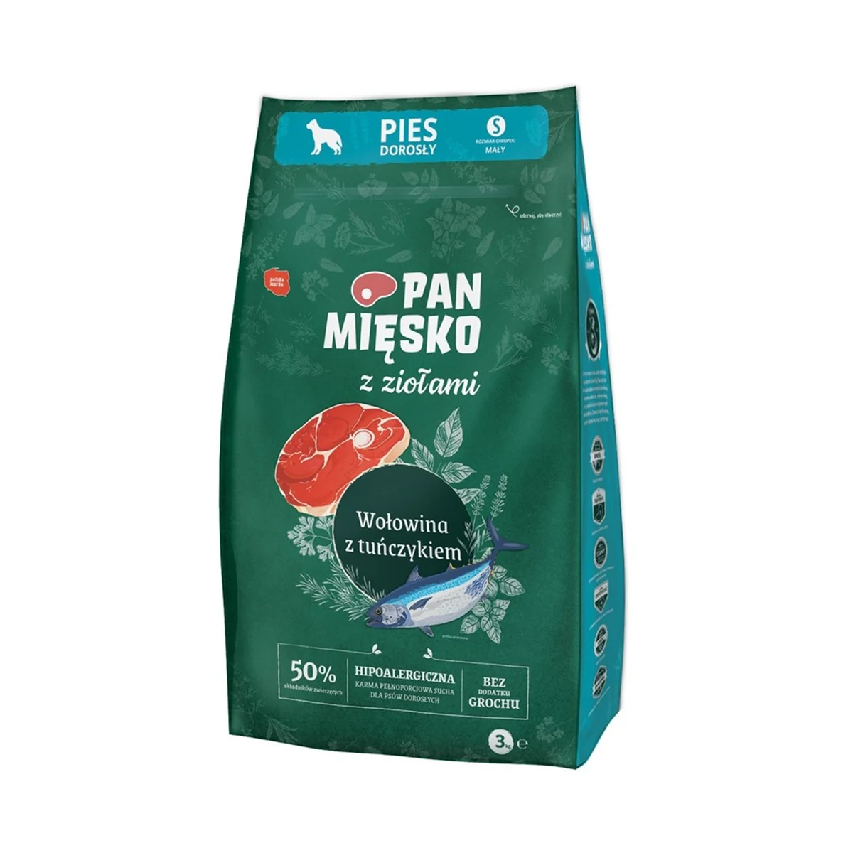 Pan Mięsko Wołowina z tuńczykiem 3kg