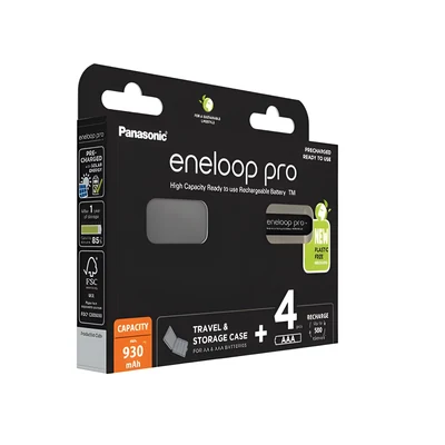 PANASONIC ENELOOP PRO AAA 930mAh 4 szt + box