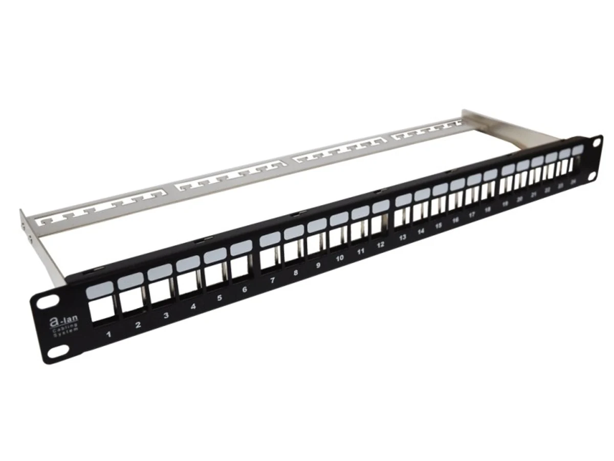 Patch panel 19" ALANTEC 24 portów 1U modularny