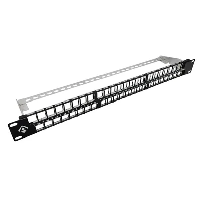 Panel krosowniczy 19" ALANTEC 48 portów 1U modułowy