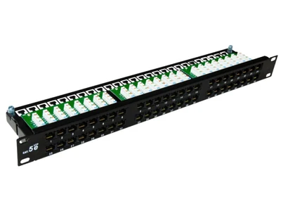 Panel krosowniczy A-LAN PK033, 1U, 48 portów RJ-45, kategoria 5e