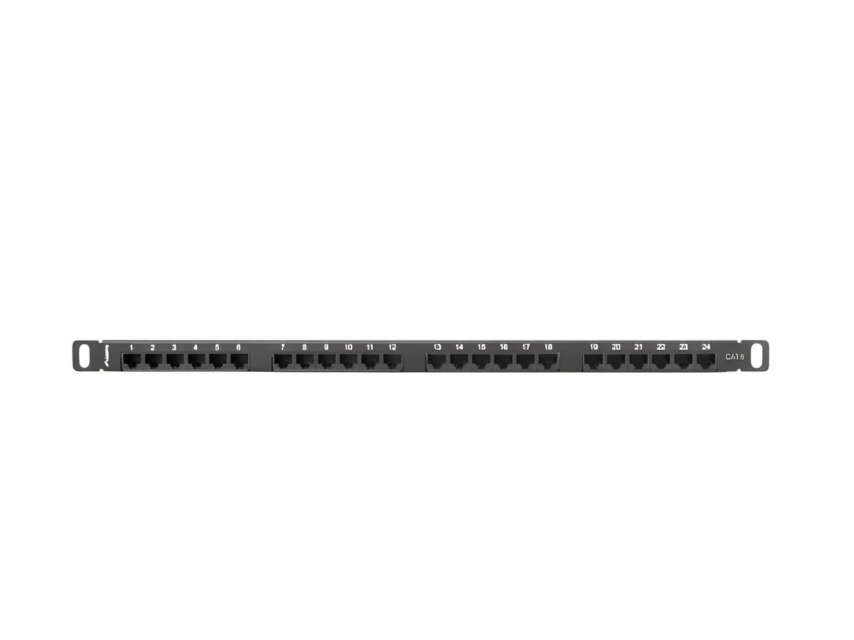 Patch panel Lanberg PPU6-0024-B, kat. 6, 0.5U