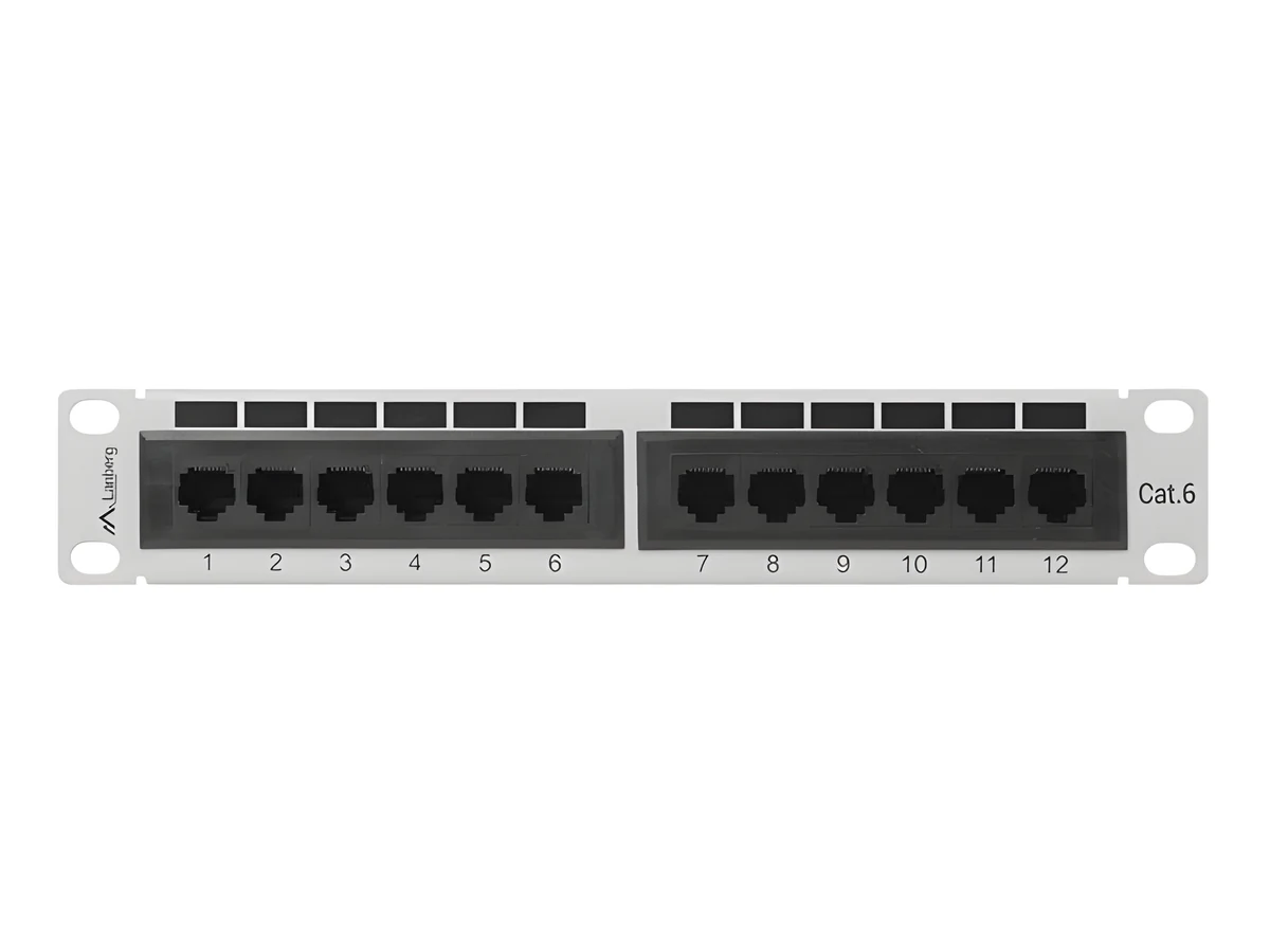 Patch panel Lanberg PPU6-9012-S 1U 12xRJ-45