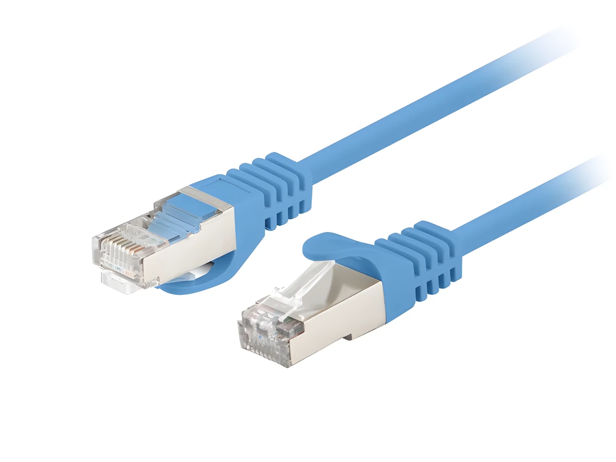 PATCHCORD KAT.5E UTP 0.25M NIEBIESKI FLUKE 10-PACK
