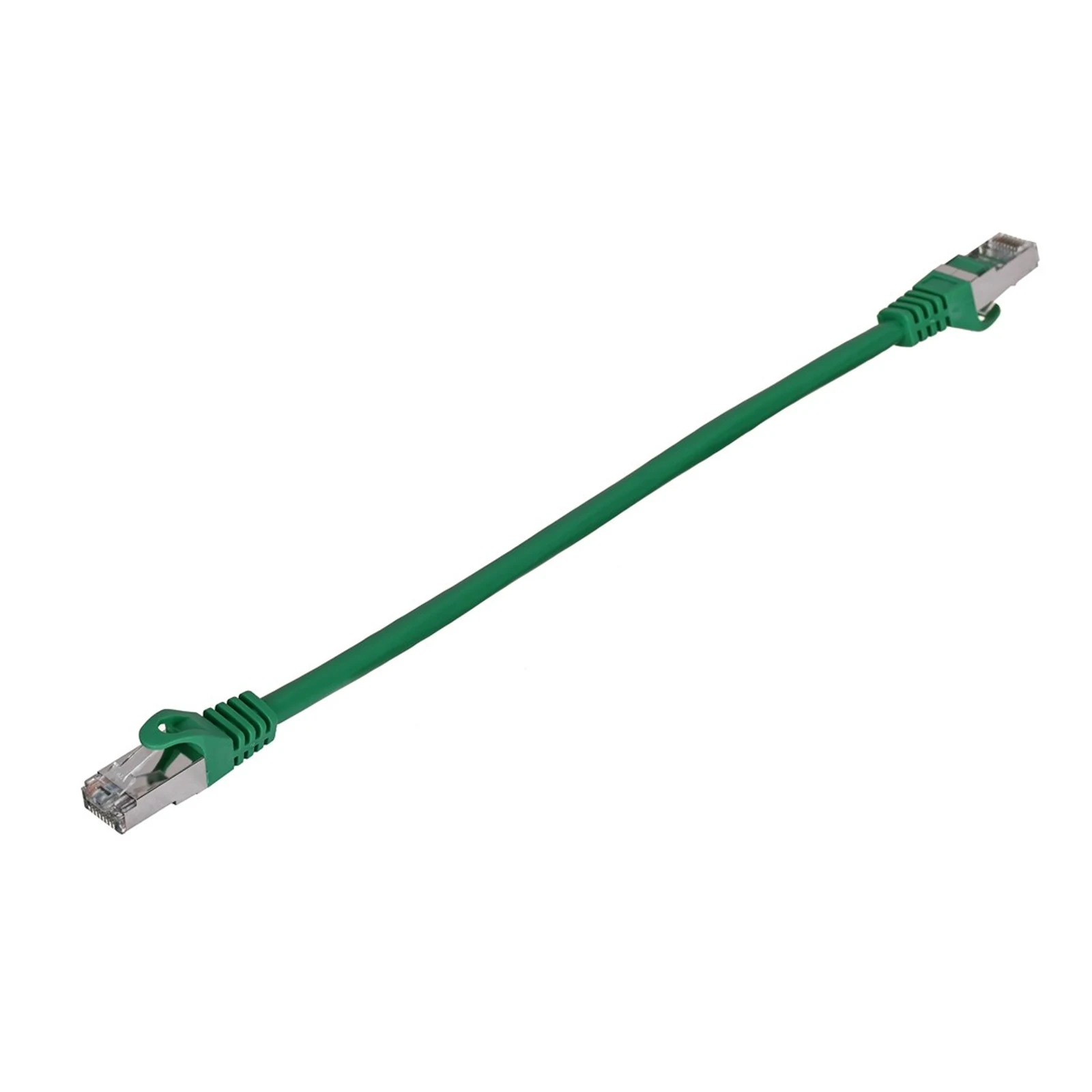 Kabel Patchcord KAT.6 FTP 0.25m Zielony Fluke 10-pak — zdjęcie 1 z 2