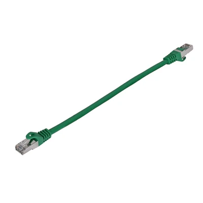 Kabel Patchcord KAT.6 FTP 0.25m Zielony Fluke 10-pak