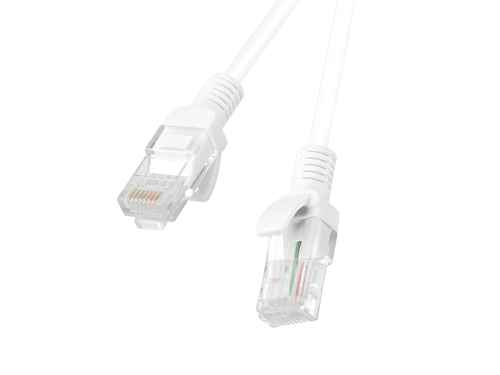 Patchcord U/UTP Lanberg PCU6-10CC-0050-W (RJ45 - RJ45 ; 0,50m; UTP; kat. 6; kolor biały)