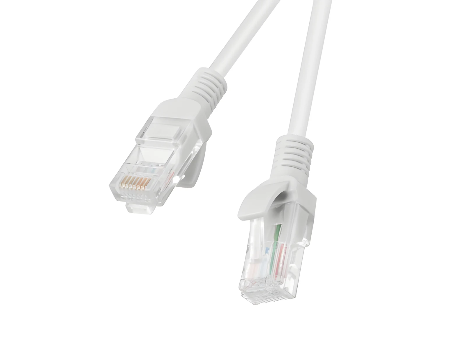Przewód sieciowy UTP Lanberg PCU5-10CC-0025-S (RJ45-RJ45, 0.25m, kat. 5e, szary) — zdjęcie 1 z 2