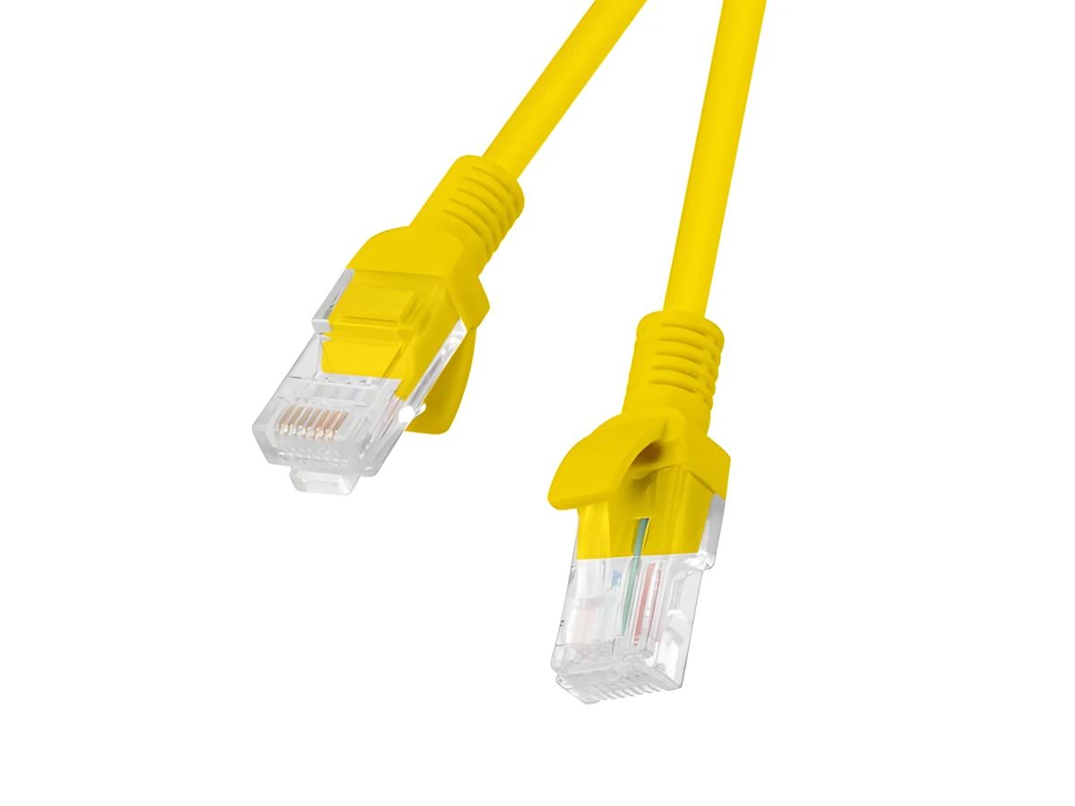 Patchcord UTP Lanberg PCU5-10CC-0100-Y, 1m, kat. 5e