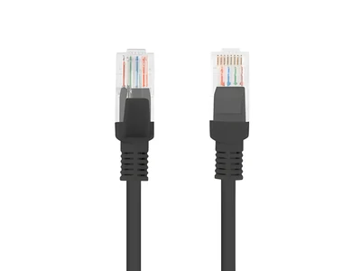 Przewód Patchcord UTP Lanberg PCU5-10CC-2000-BK, 20m, kategoria 5e