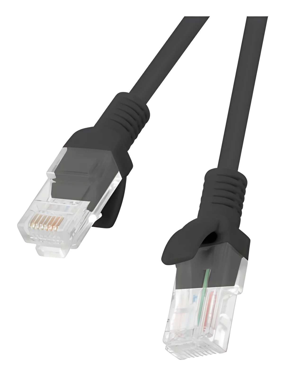 Patchcord UTP Lanberg PCU6-10CC-0200-BK (RJ45 - RJ45 ; 2m; UTP; kat. 6; kolor czarny)