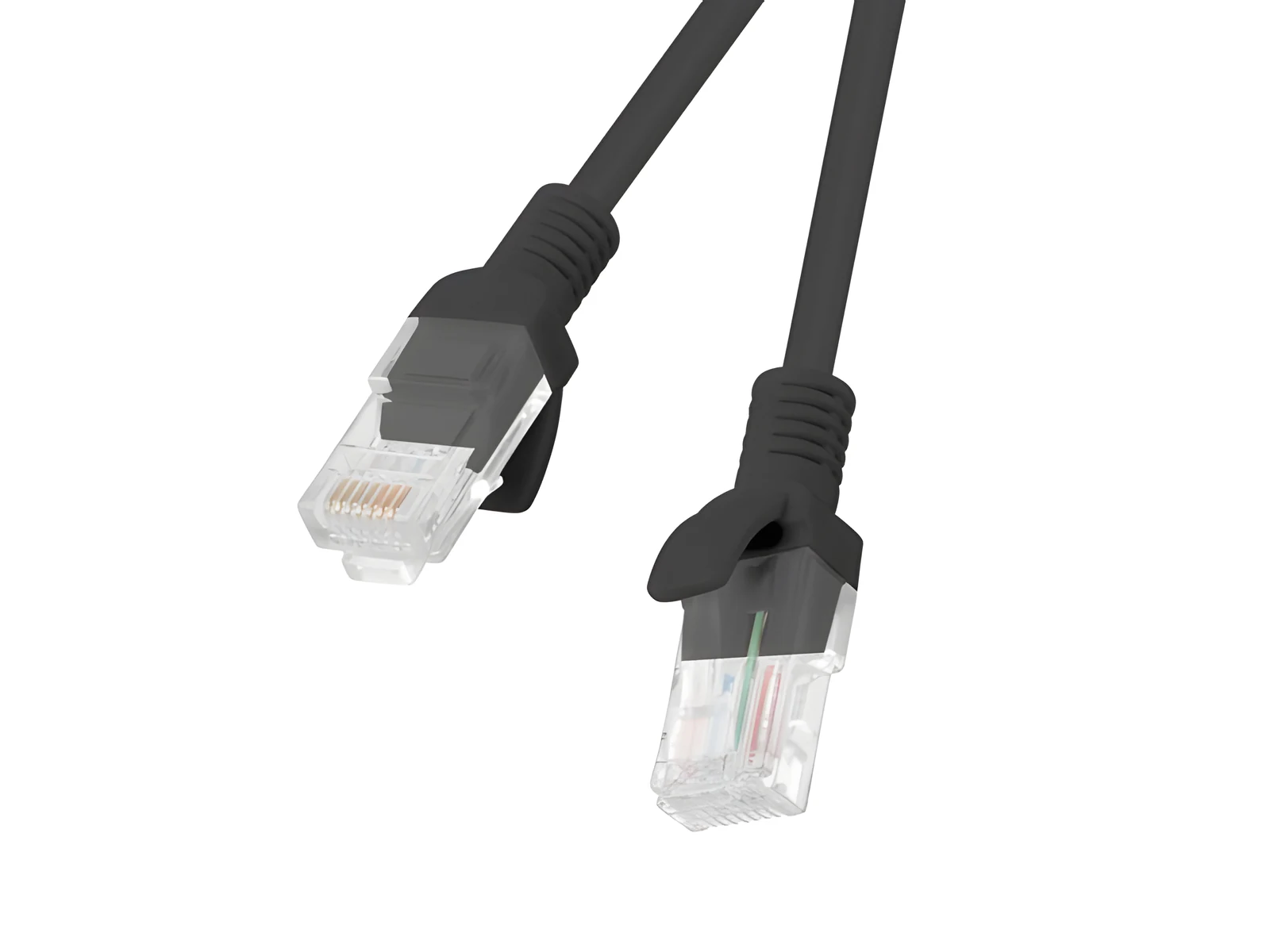 Przewód sieciowy UTP Lanberg PCU6-10CC-0300-BK (RJ45 - RJ45, 3m, kat. 6, czarny) — zdjęcie 1 z 2