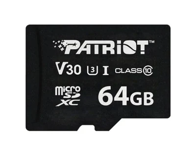 Karta microSDXC Patriot VX Series 64GB, klasa prędkości V30, UHS-I, U3