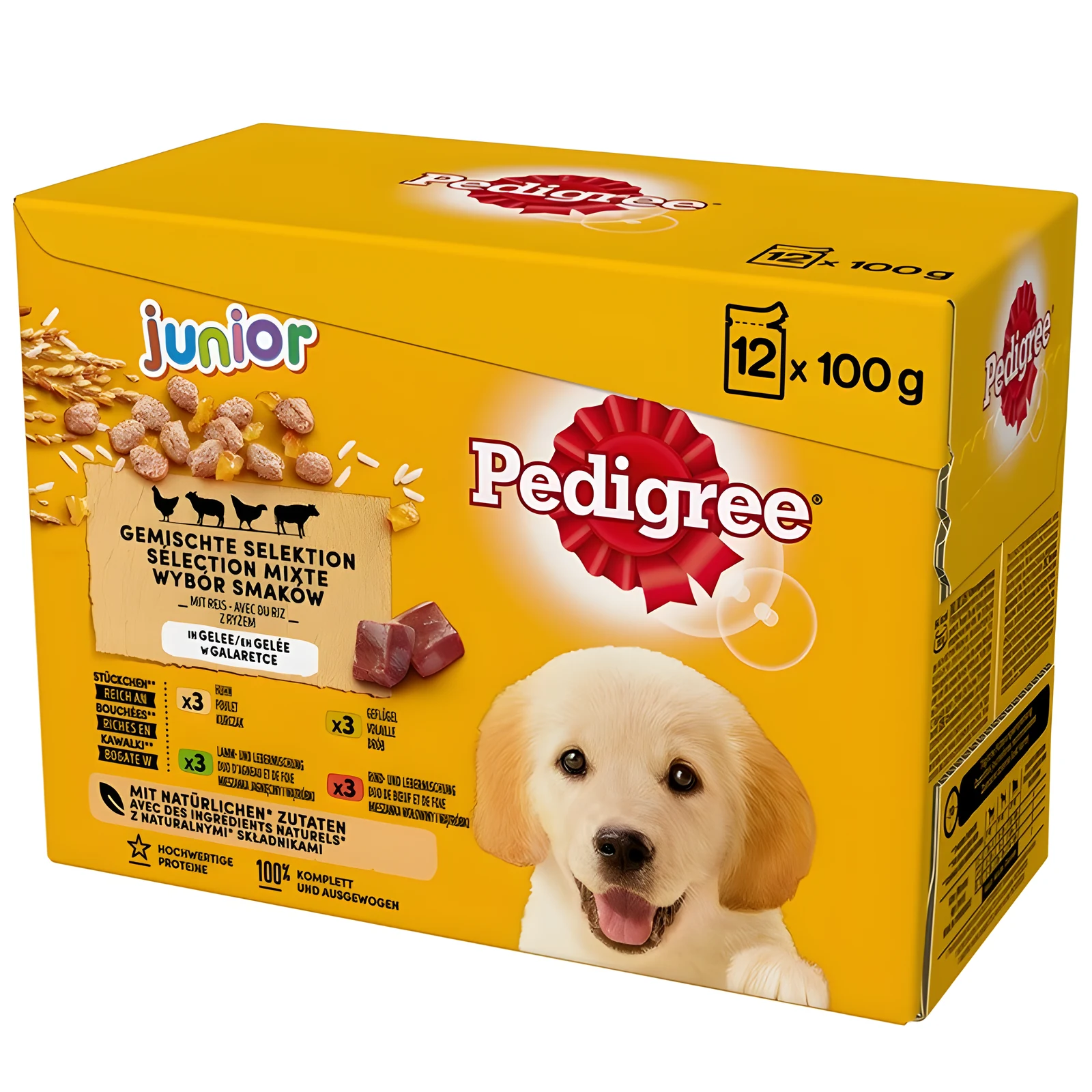 Pedigree Junior Mokra Karma - 12x100g (Mix smaków) — zdjęcie 1 z 4