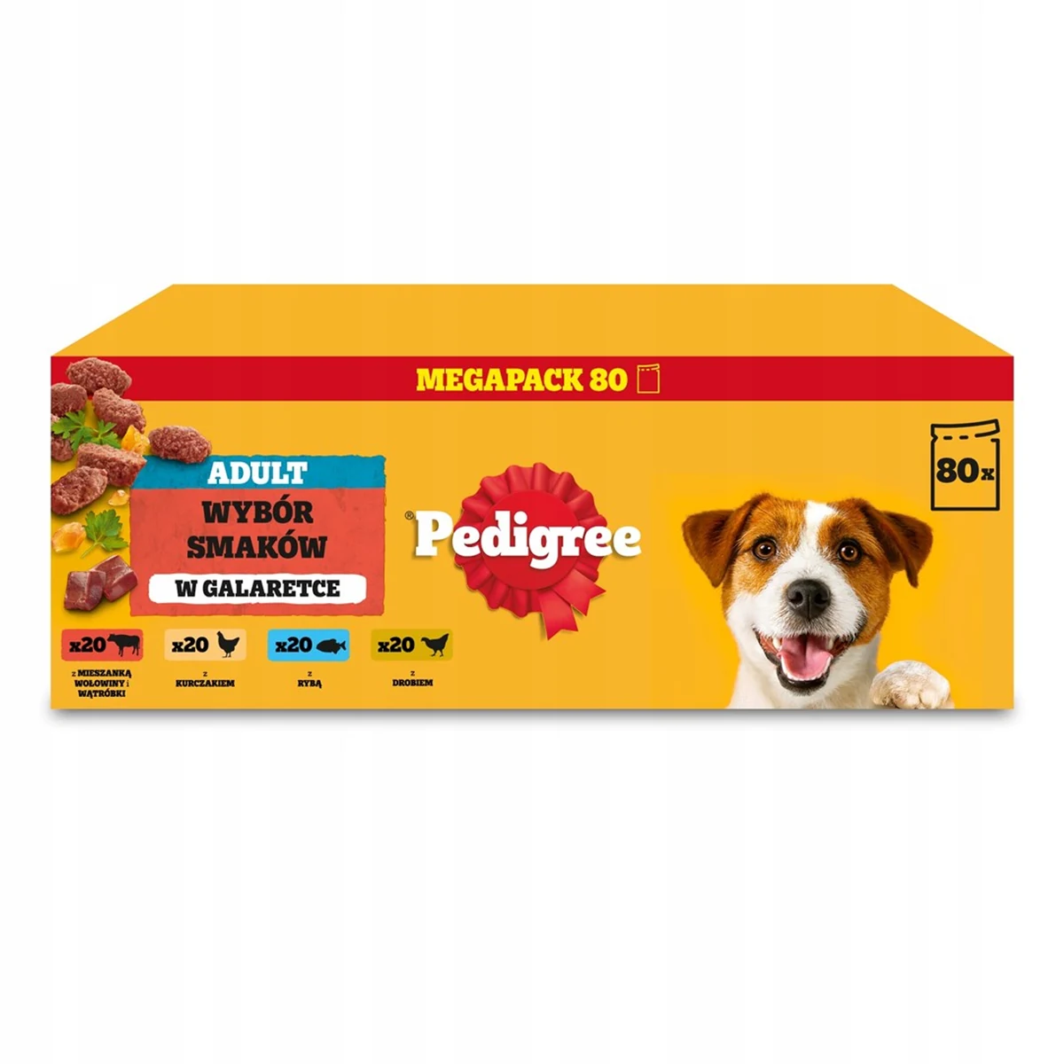 Pedigree Wybór Smaków z Warzywami 80x100g