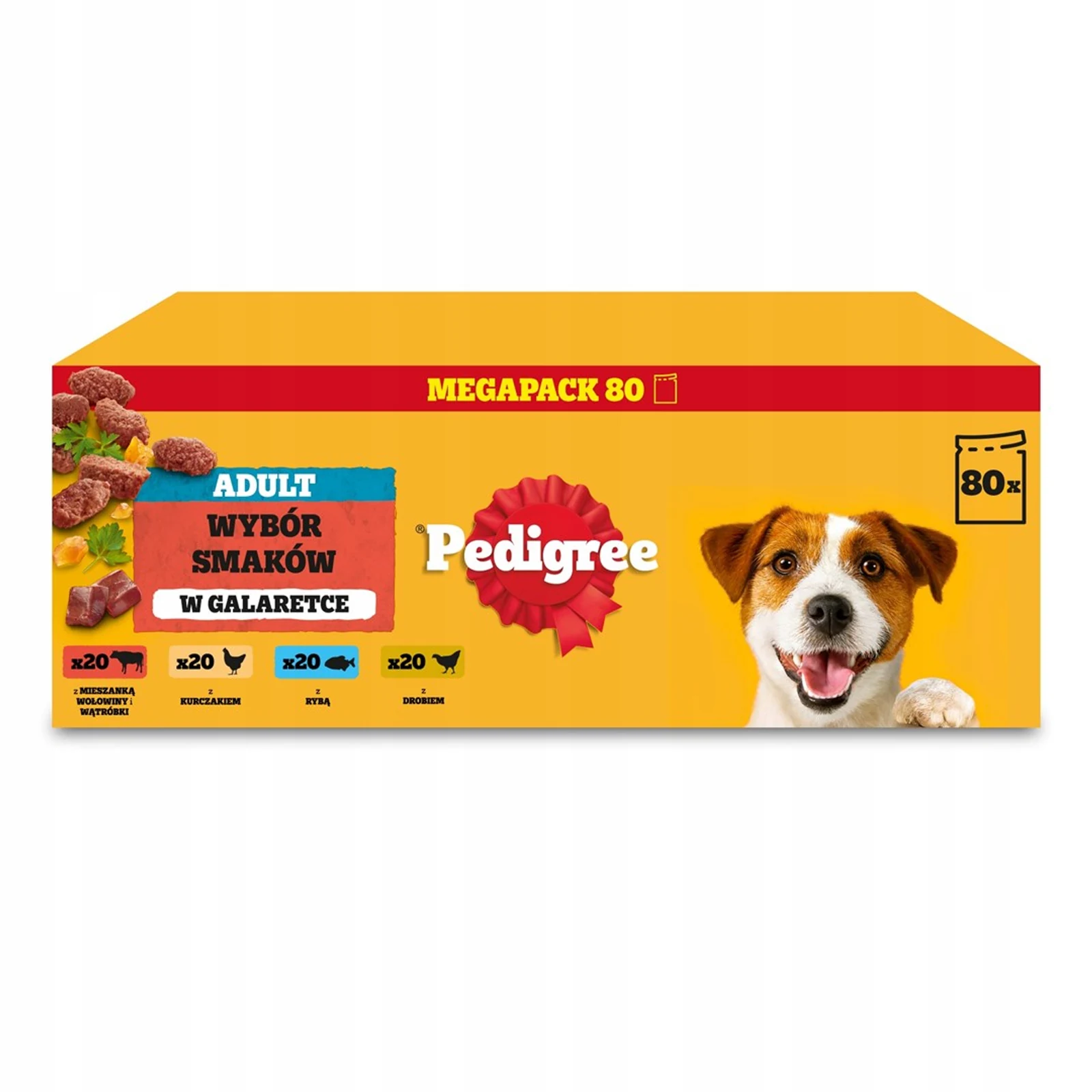 Pedigree Wybór Smaków z Warzywami 80x100g