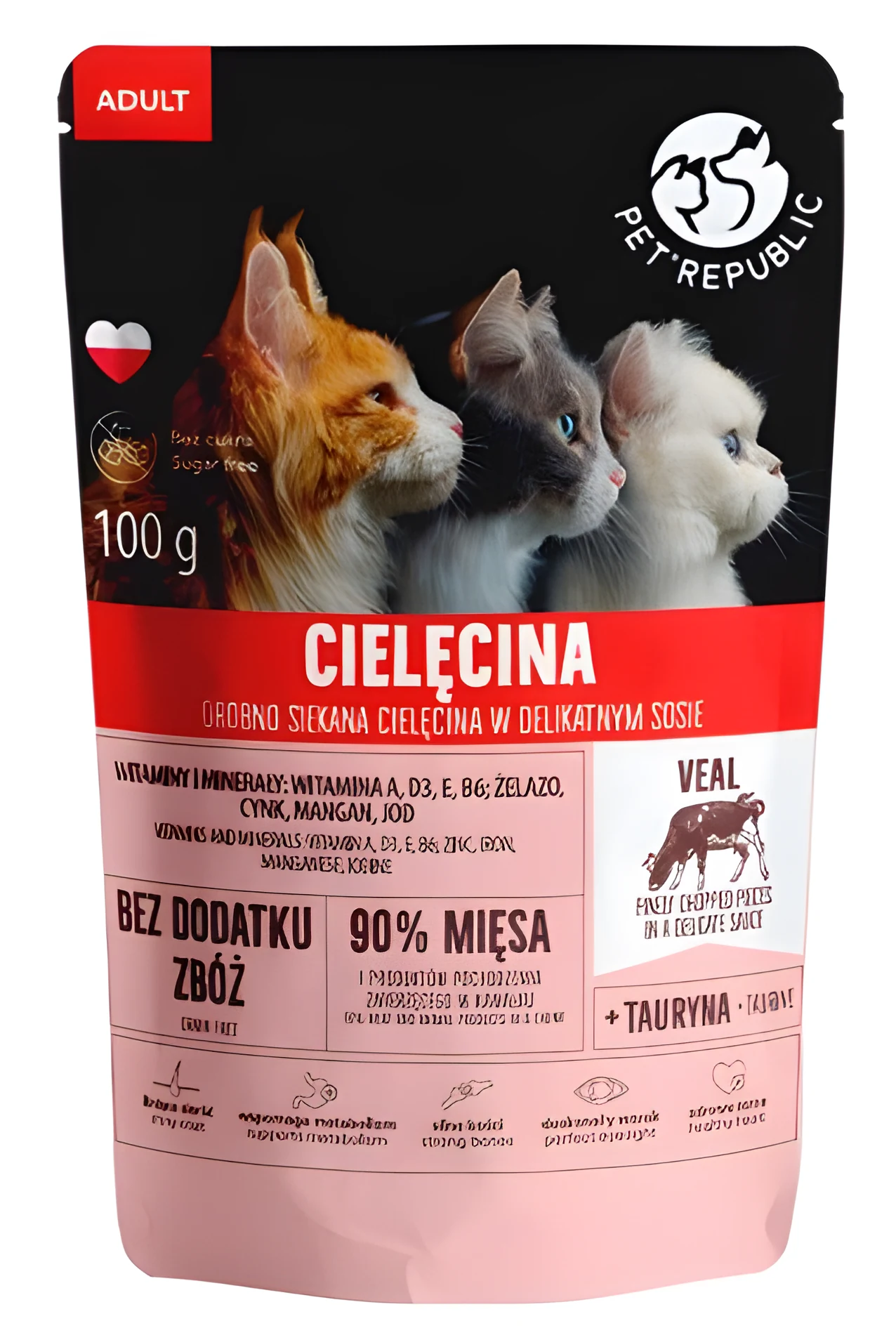 PET REPUBLIC Adult Cielęcina - 100 g