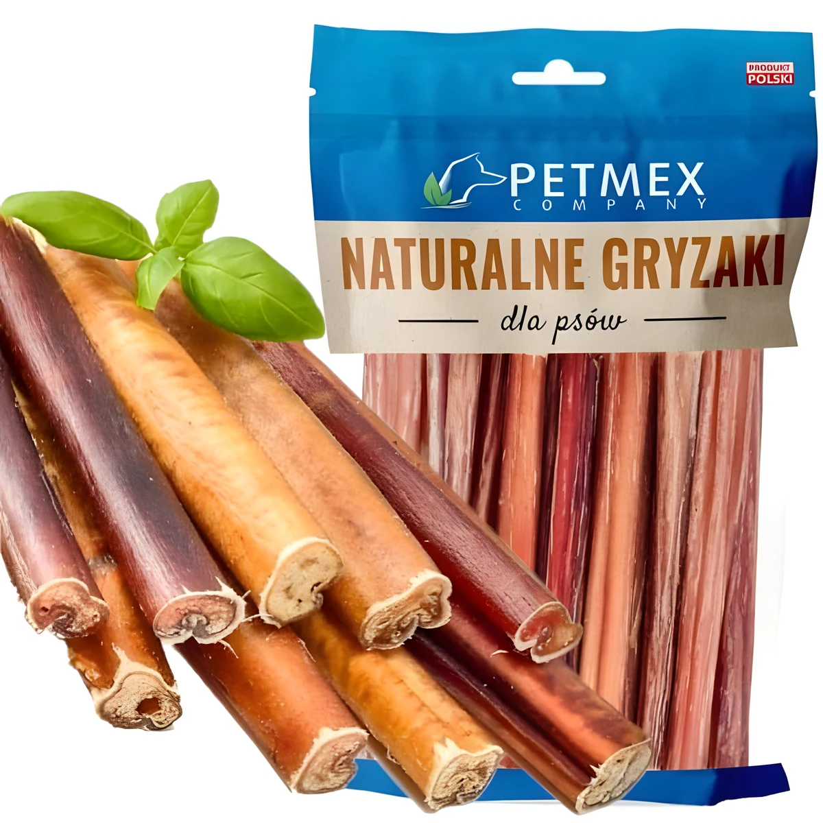 PETMEX Penisy cielęce naturalny gryzak i przysmak dla psa 20szt