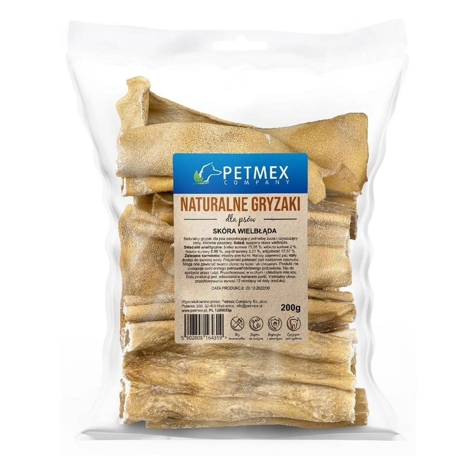 Przysmak dla psa - Skóra wielbłądzia PETMEX 200g