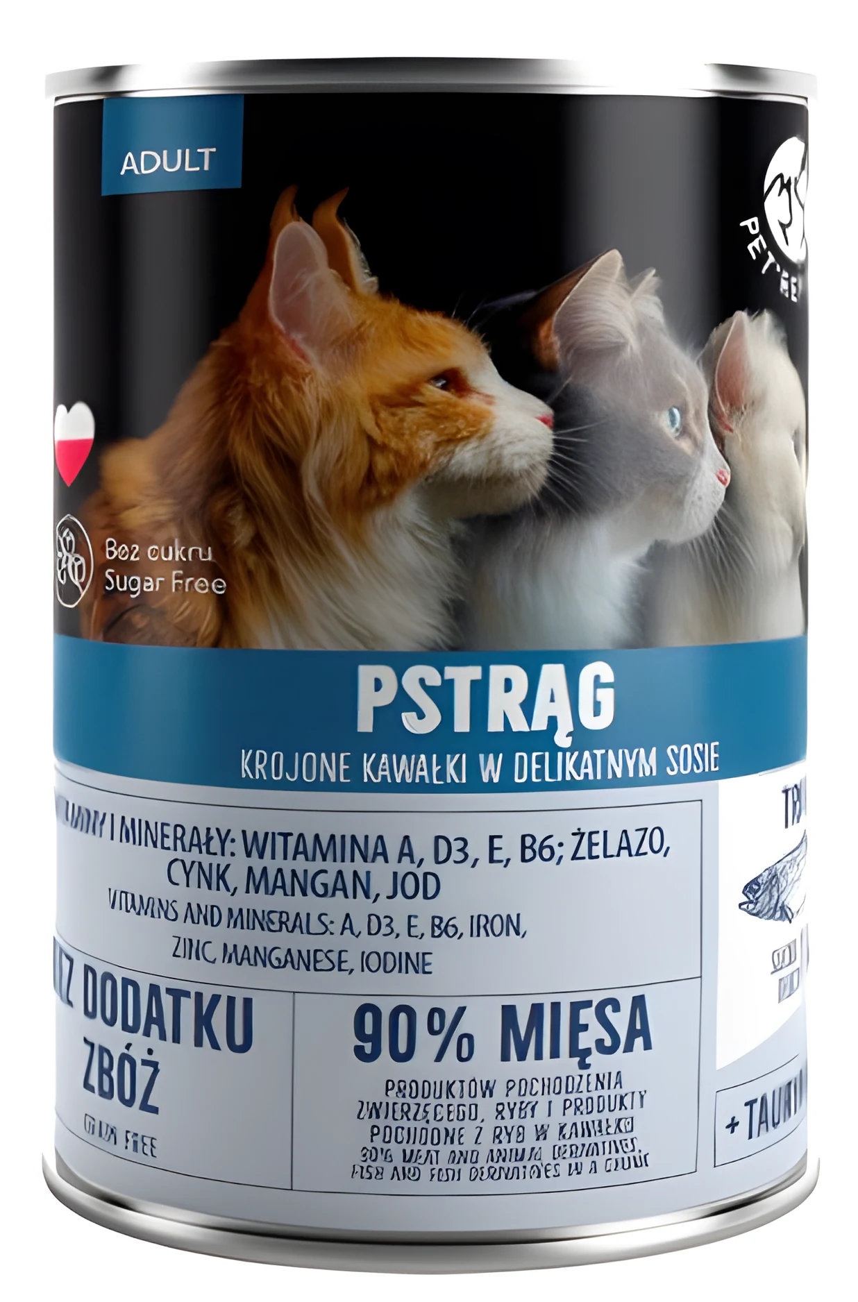 PetRepublic dla kota (adult) z pstrągiem 400 g