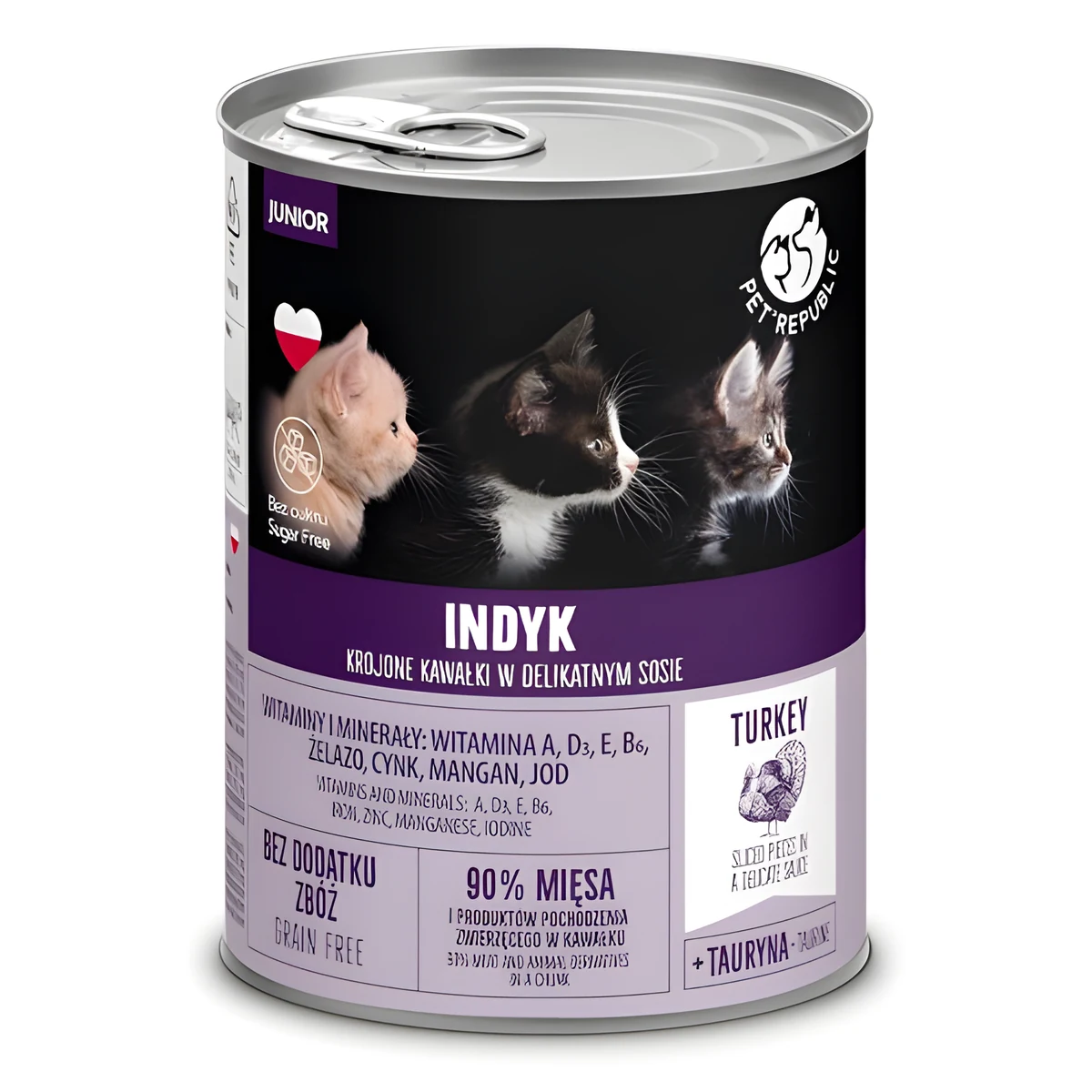 PetRepublic dla kota z indykiem 400 g