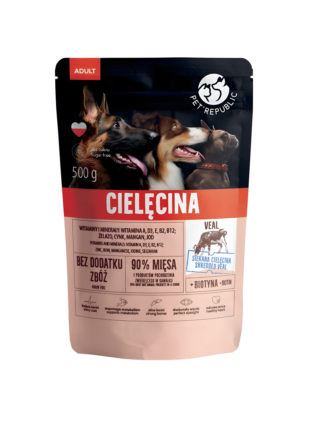 PetRepublic karma mokra z cielęciną 500g