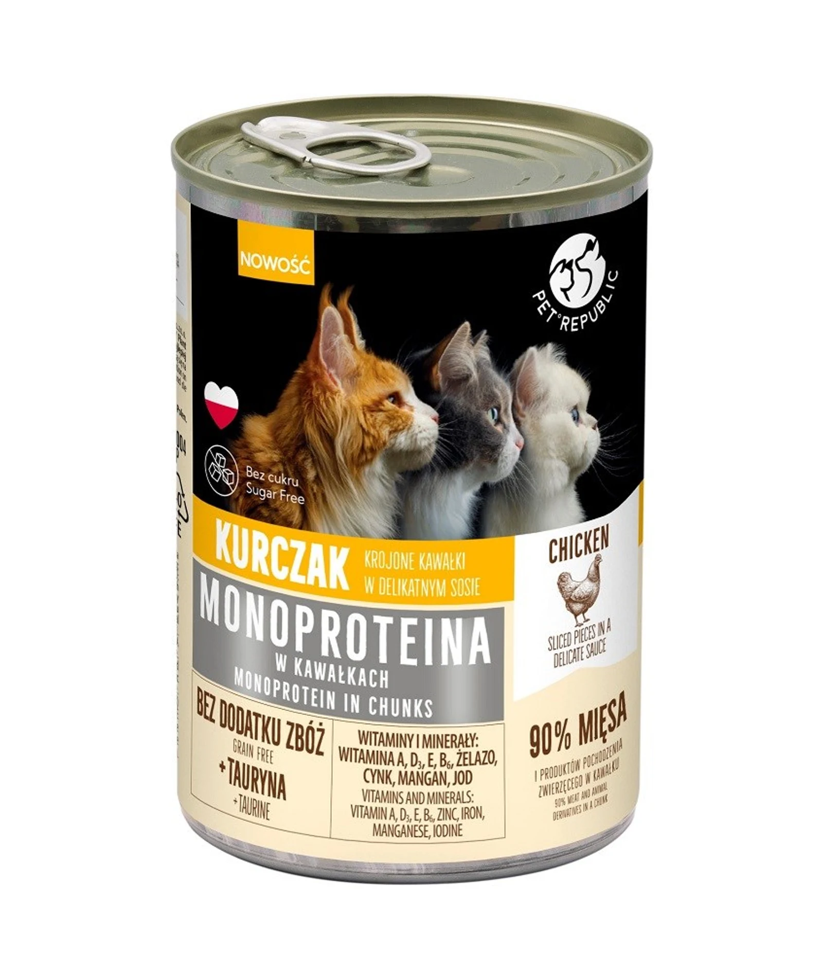 PetRepublic MONOPROTEINA kurczak sos 400 g