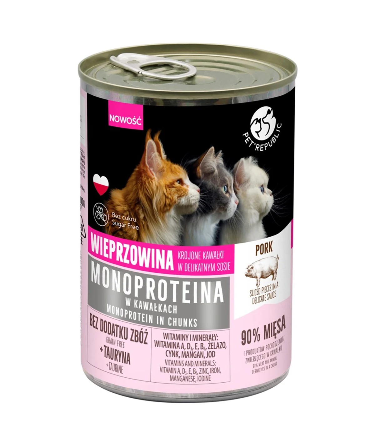 PetRepublic MONOPROTEINA wieprz. sos 400 g