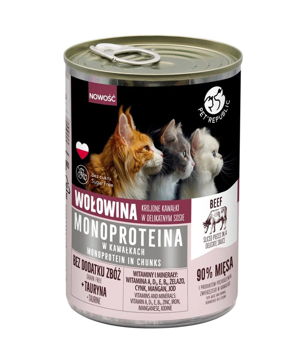PetRepublic MONOPROTEINA wołow. sos 400 g