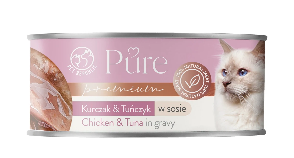 PETrepublic PURE kurczak i tuńczyk 80 g