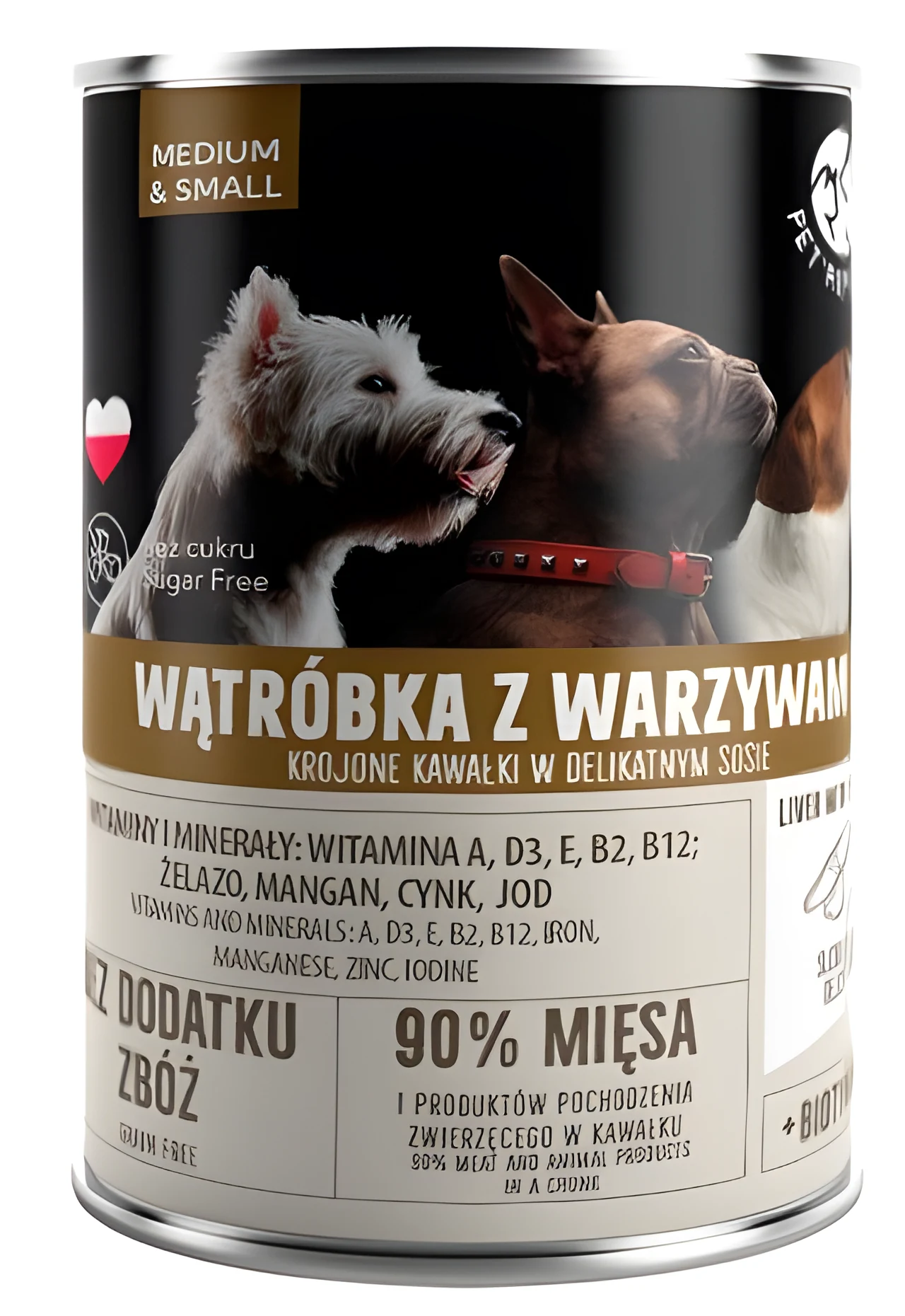 PetRepublic puszka wątróbką warzywa 400 g