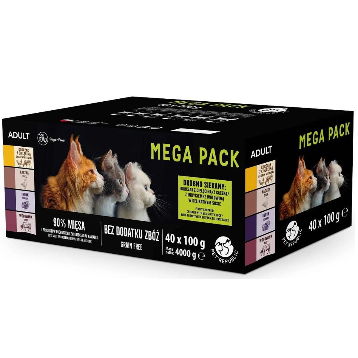 PetRepublic saszetki dla kota 40x100g