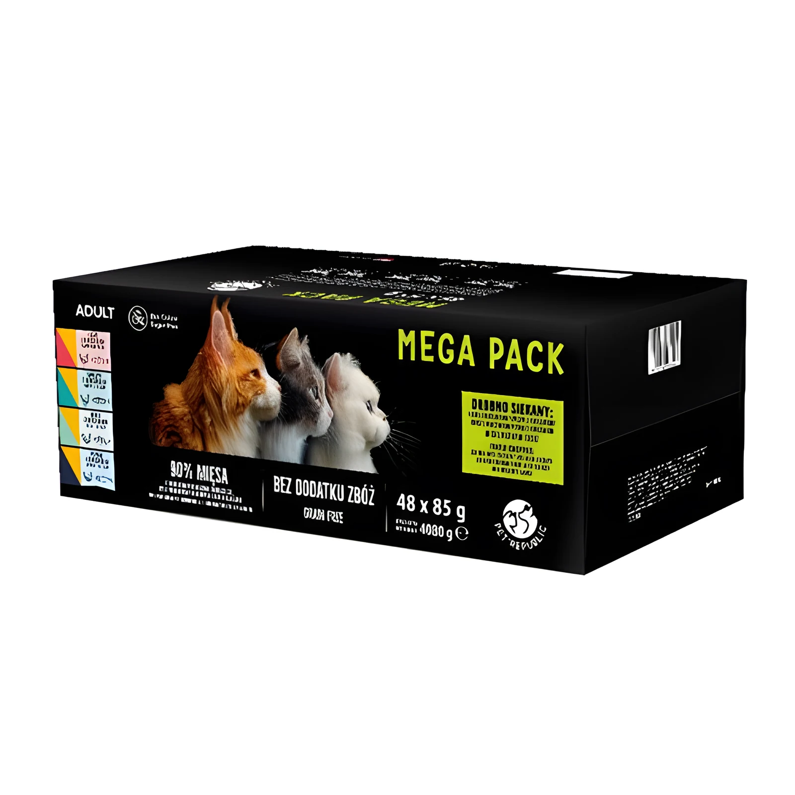 PetRepublic saszetki dla kota mix mięs-ryb 48x85g